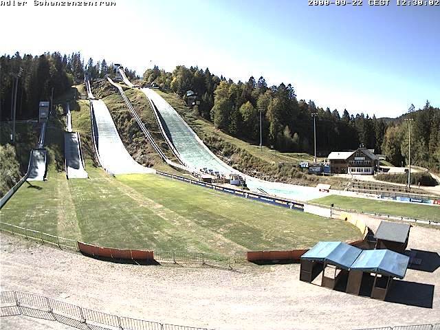 Archived image Webcam Ski jump centre (Black Forest)