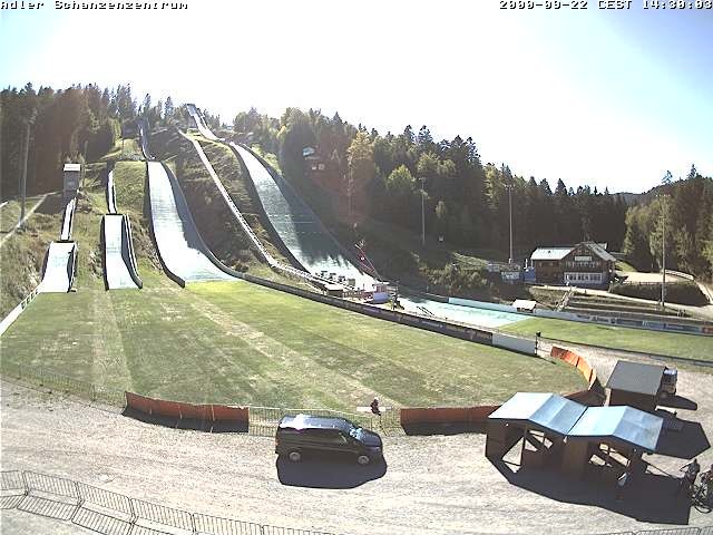 Archived image Webcam Ski jump centre (Black Forest)
