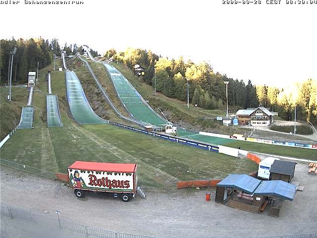 Archived image Webcam Ski jump centre (Black Forest)