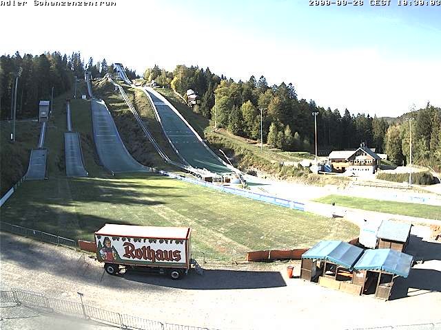 Archived image Webcam Ski jump centre (Black Forest)