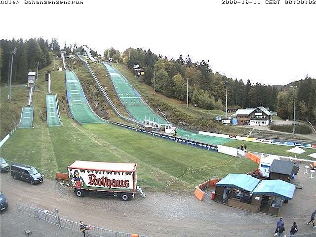 Archived image Webcam Ski jump centre (Black Forest)