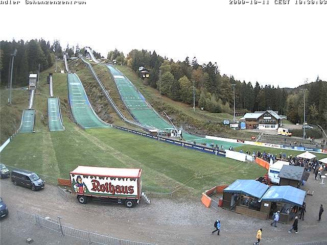 Archived image Webcam Ski jump centre (Black Forest)