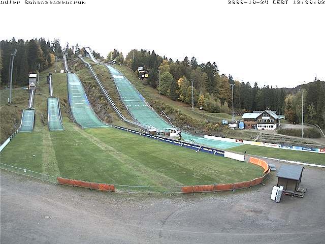 Archived image Webcam Ski jump centre (Black Forest)
