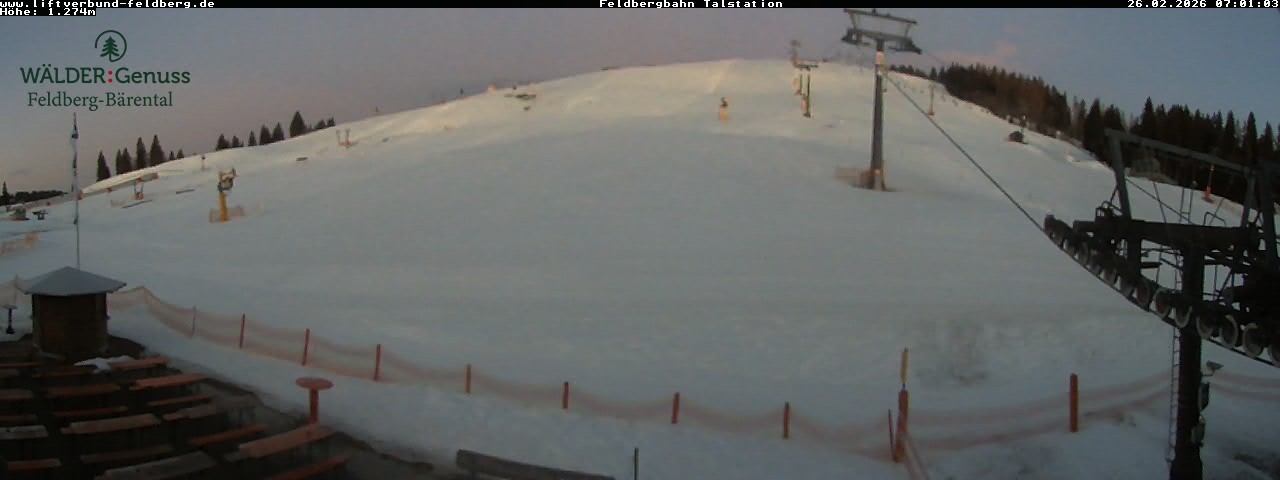 Archived image Webcam Feldberg Seebuck valley station