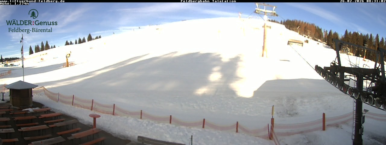 Archived image Webcam Feldberg Seebuck valley station