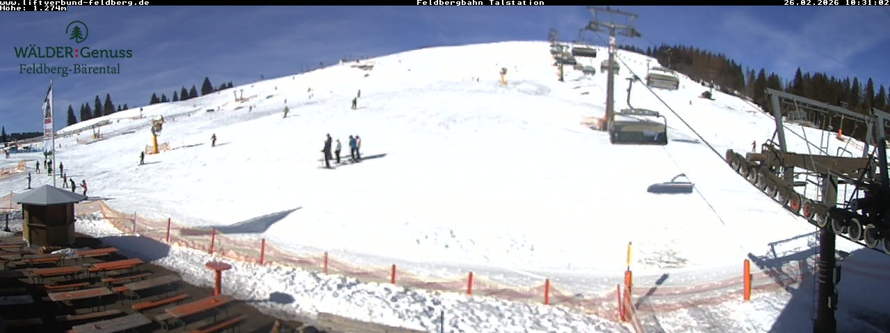 Archived image Webcam Feldberg Seebuck valley station