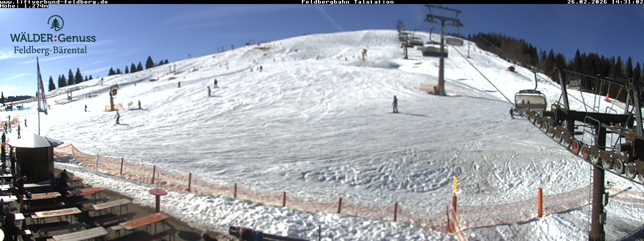 Archived image Webcam Feldberg Seebuck valley station