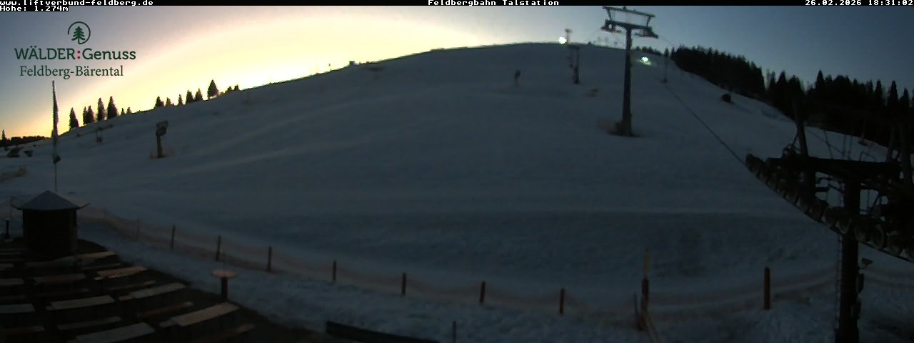 Archived image Webcam Feldberg Seebuck valley station