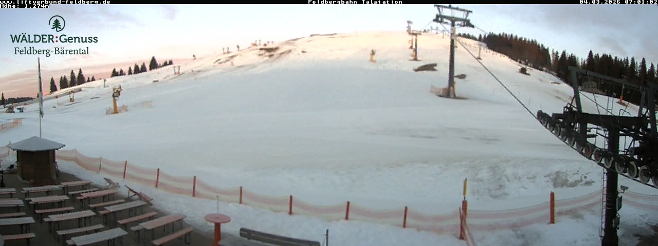 Archived image Webcam Feldberg Seebuck valley station