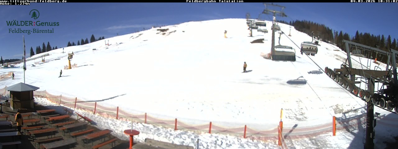 Archived image Webcam Feldberg Seebuck valley station