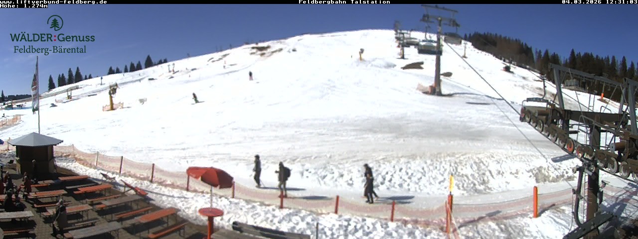 Archived image Webcam Feldberg Seebuck valley station