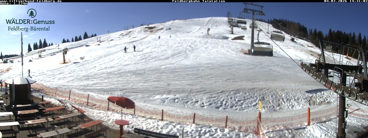 Archived image Webcam Feldberg Seebuck valley station