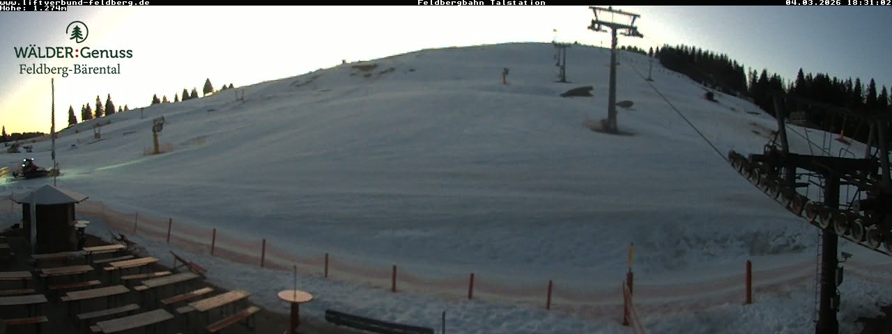 Archived image Webcam Feldberg Seebuck valley station