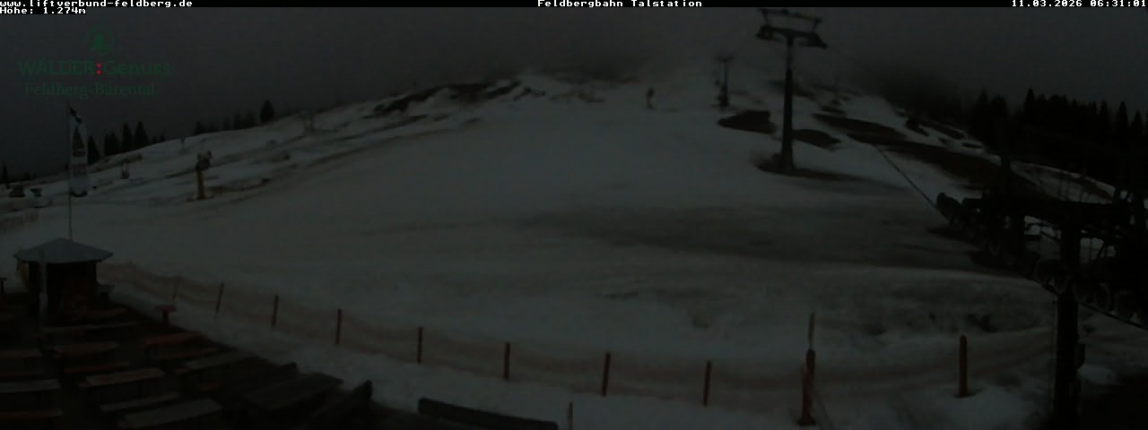 Archived image Webcam Feldberg Seebuck valley station