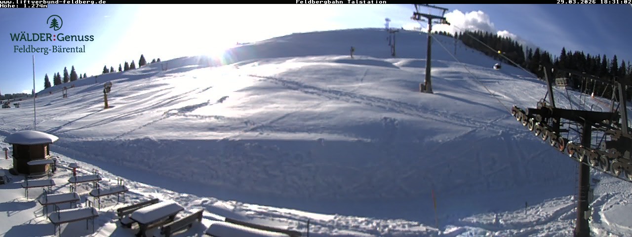 Archived image Webcam Feldberg Seebuck valley station