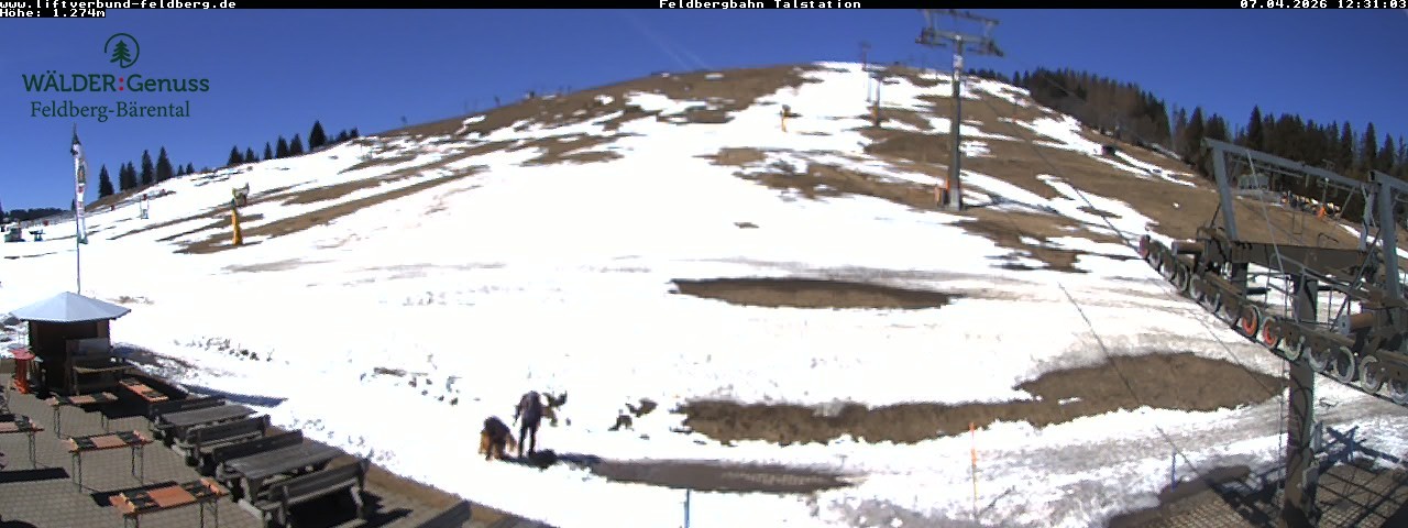 Archived image Webcam Feldberg Seebuck valley station
