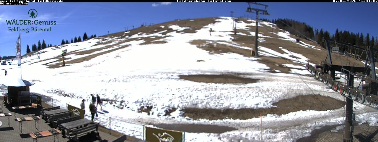 Archived image Webcam Feldberg Seebuck valley station