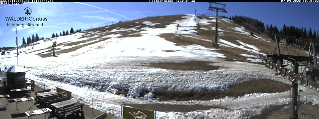 Archived image Webcam Feldberg Seebuck valley station