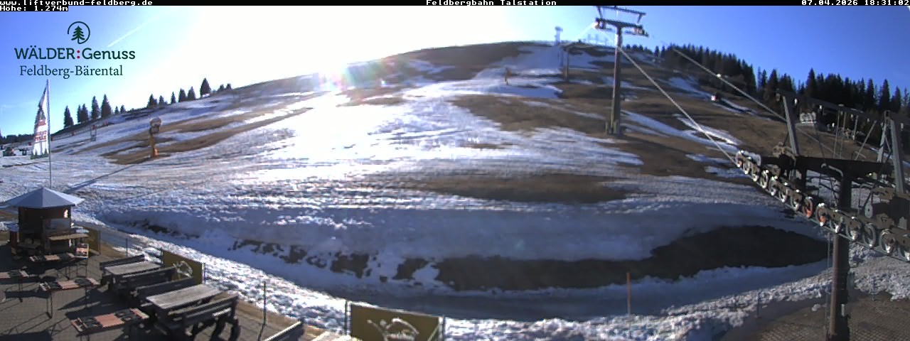 Archived image Webcam Feldberg Seebuck valley station