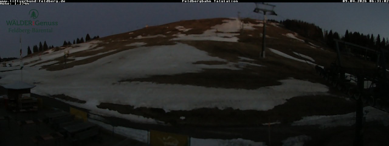Archived image Webcam Feldberg Seebuck valley station