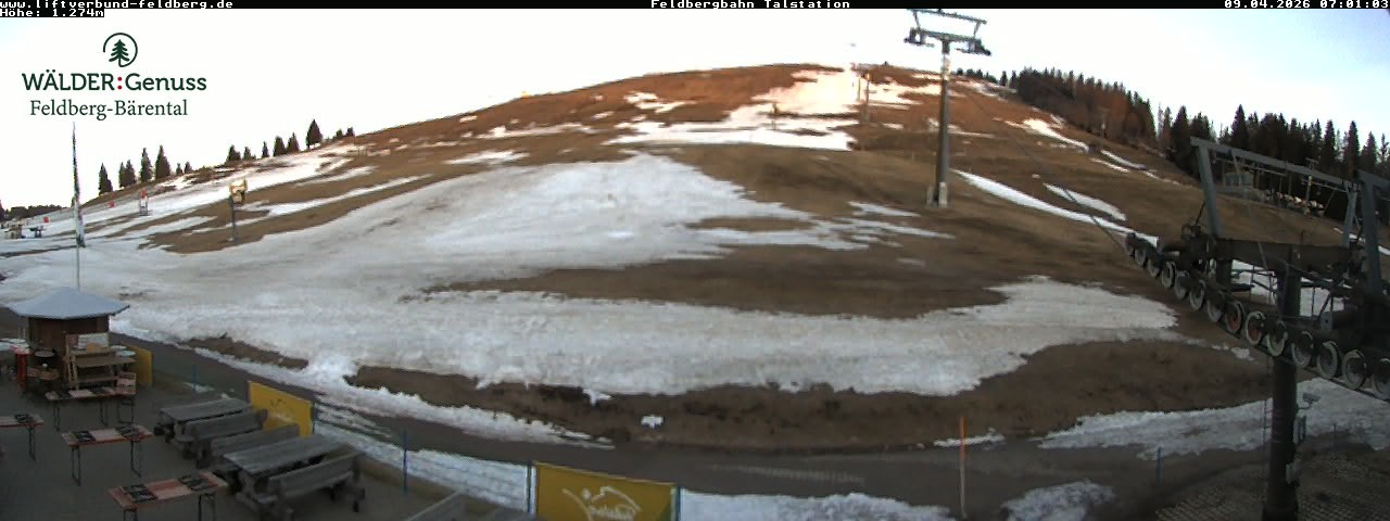 Archived image Webcam Feldberg Seebuck valley station