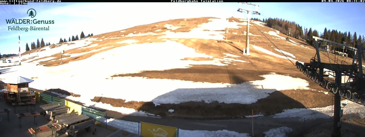 Archived image Webcam Feldberg Seebuck valley station