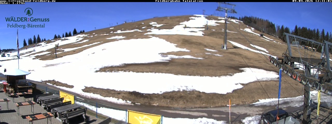 Archived image Webcam Feldberg Seebuck valley station