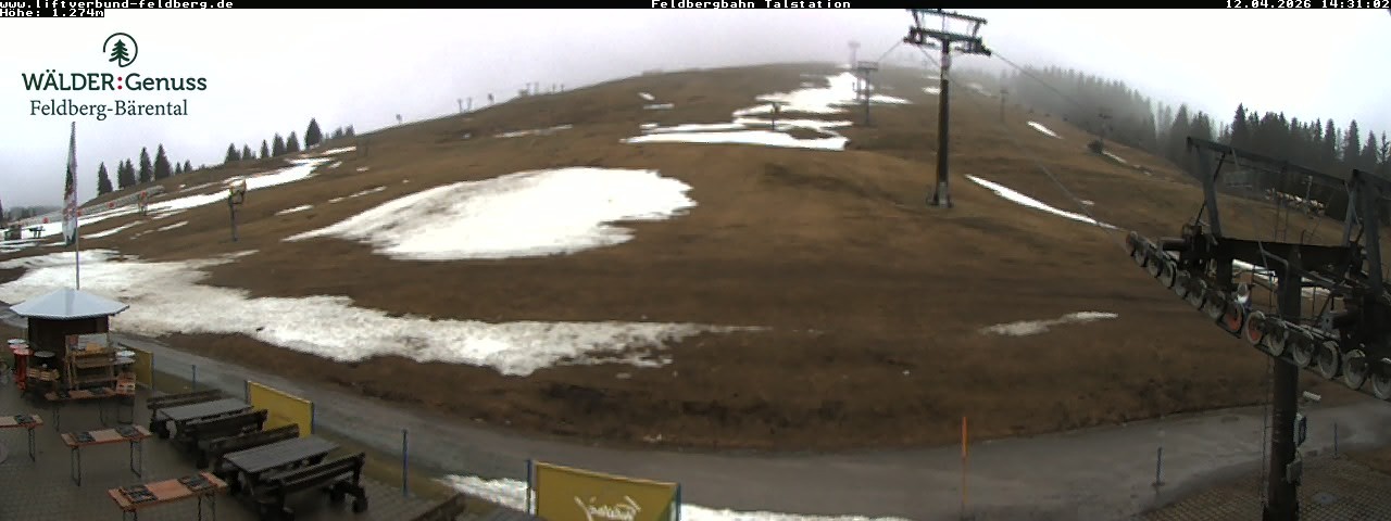 Archived image Webcam Feldberg Seebuck valley station