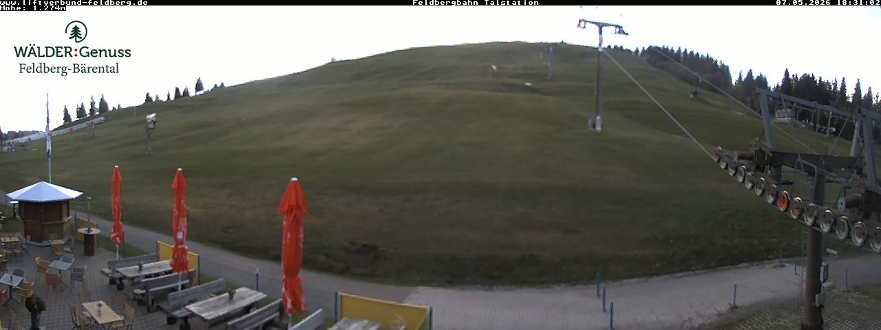 Archived image Webcam Feldberg Seebuck valley station