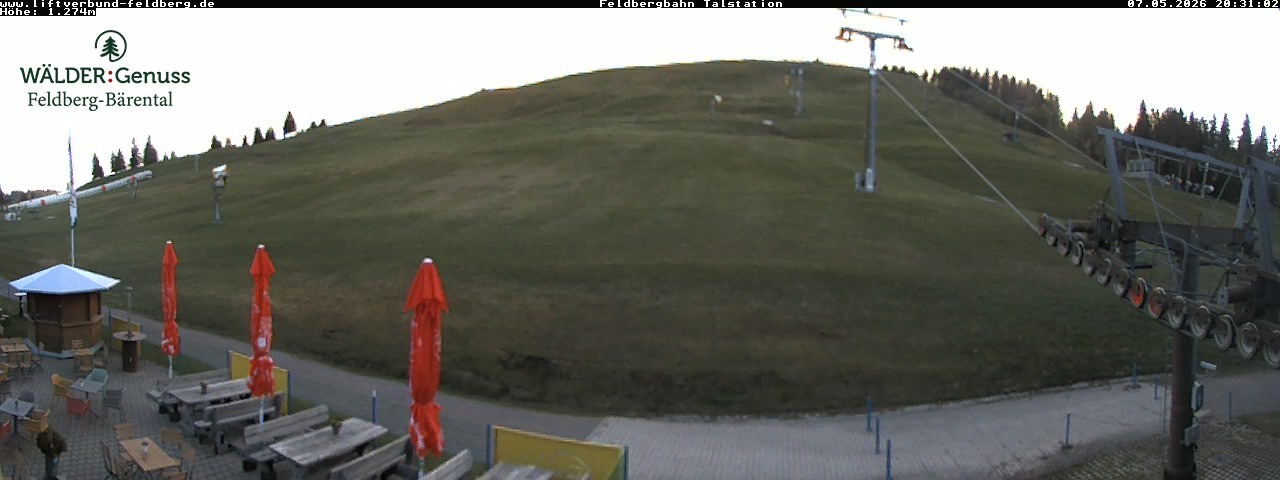 Archived image Webcam Feldberg Seebuck valley station