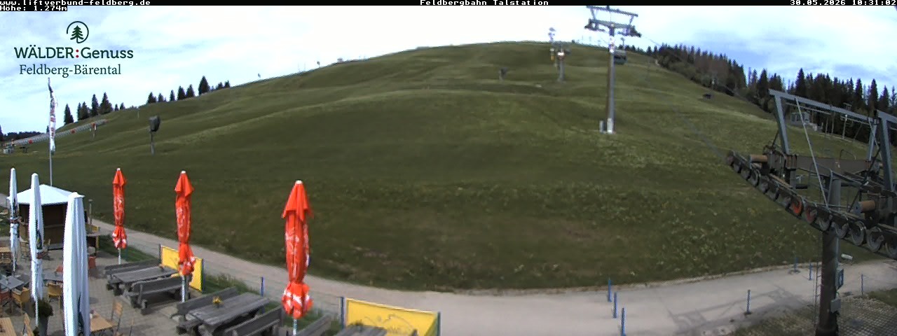 Archived image Webcam Feldberg Seebuck valley station