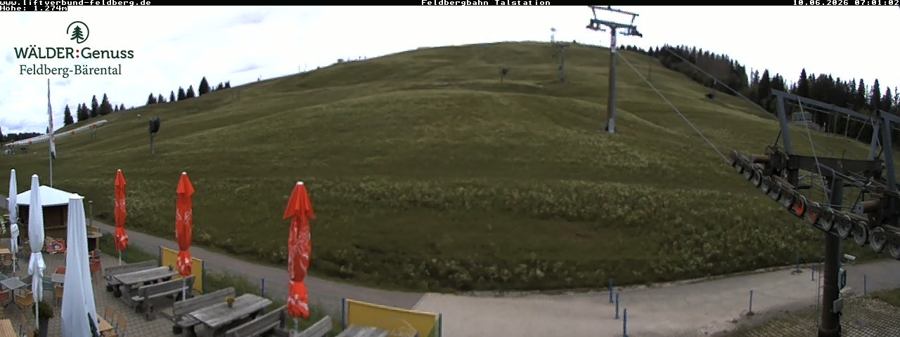 Archived image Webcam Feldberg Seebuck valley station