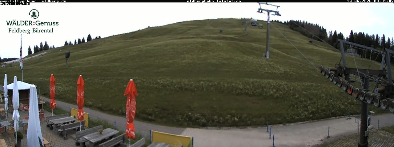 Archived image Webcam Feldberg Seebuck valley station
