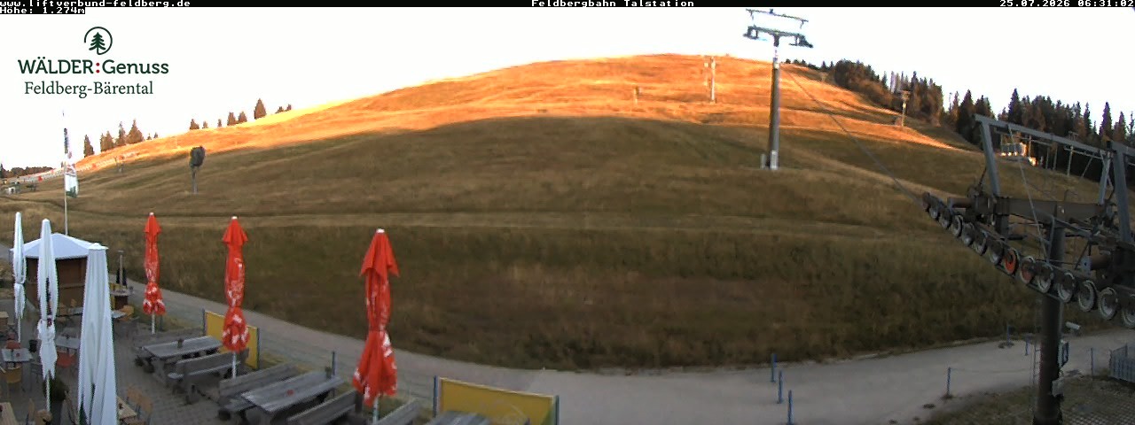 Archived image Webcam Feldberg Seebuck valley station