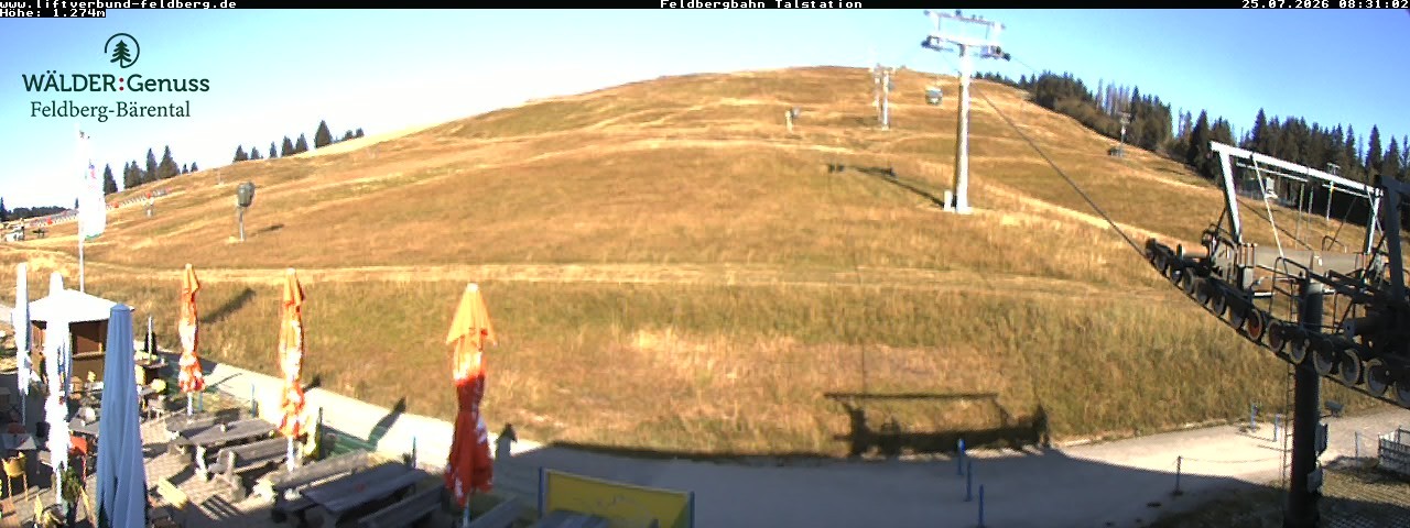 Archived image Webcam Feldberg Seebuck valley station