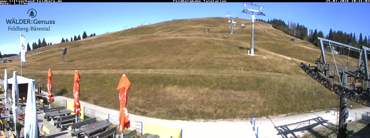Archived image Webcam Feldberg Seebuck valley station