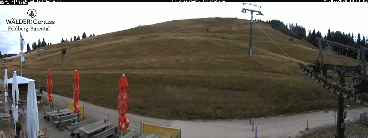 Archived image Webcam Feldberg Seebuck valley station