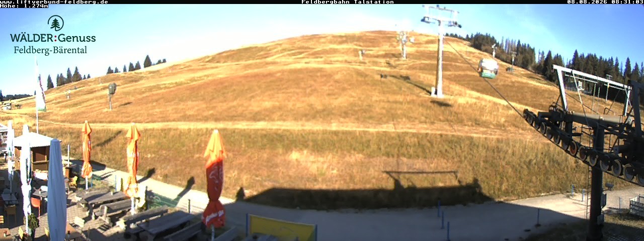 Archived image Webcam Feldberg Seebuck valley station