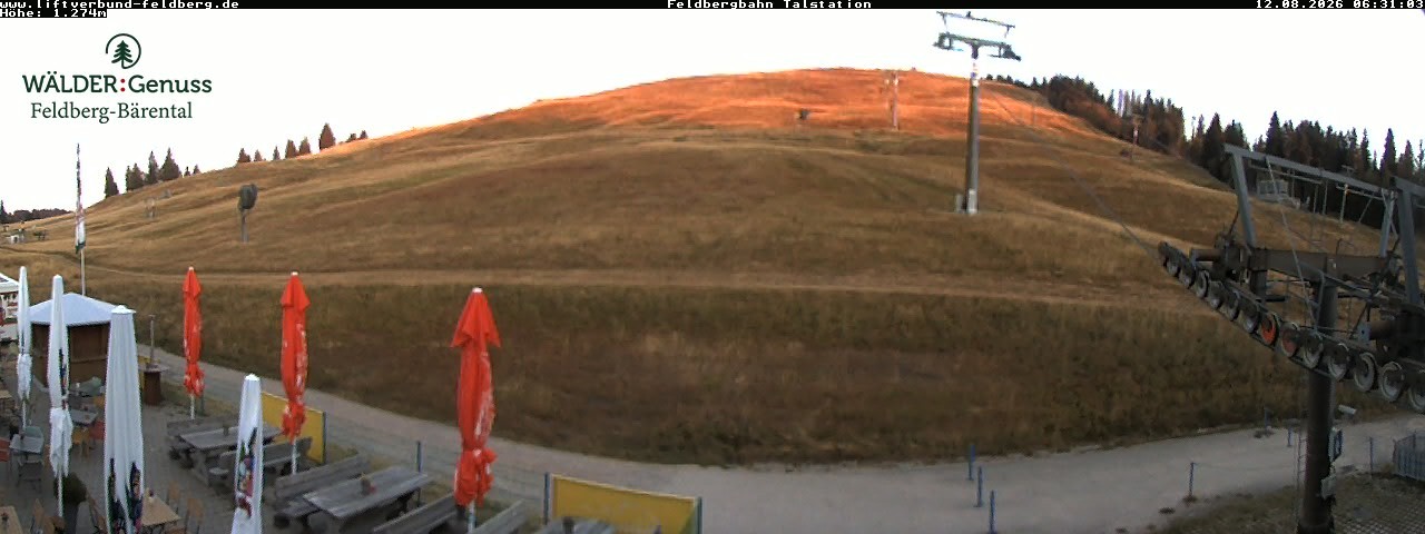 Archived image Webcam Feldberg Seebuck valley station