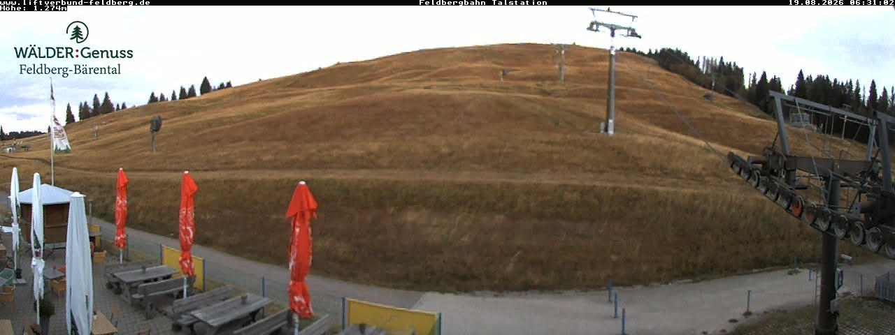 Archived image Webcam Feldberg Seebuck valley station