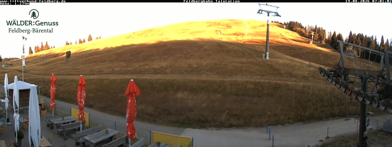 Archived image Webcam Feldberg Seebuck valley station