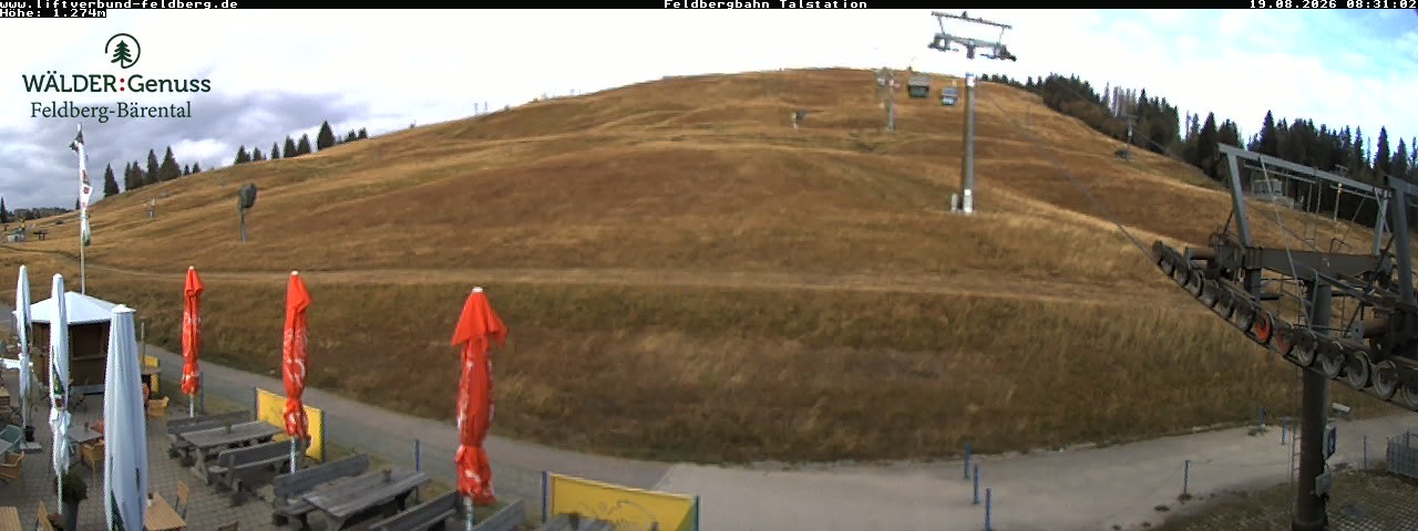 Archived image Webcam Feldberg Seebuck valley station