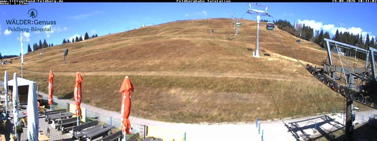 Archived image Webcam Feldberg Seebuck valley station