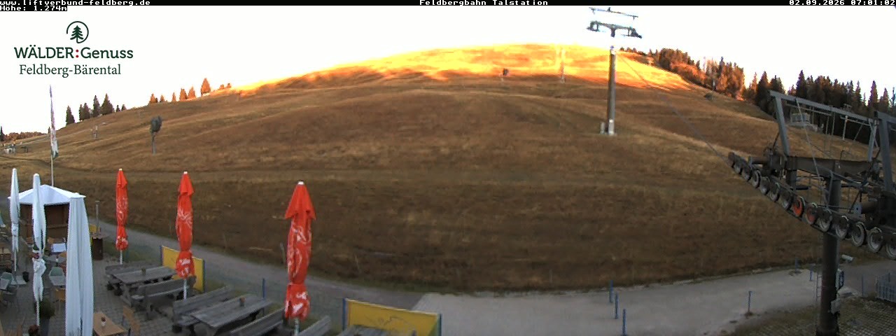 Archived image Webcam Feldberg Seebuck valley station