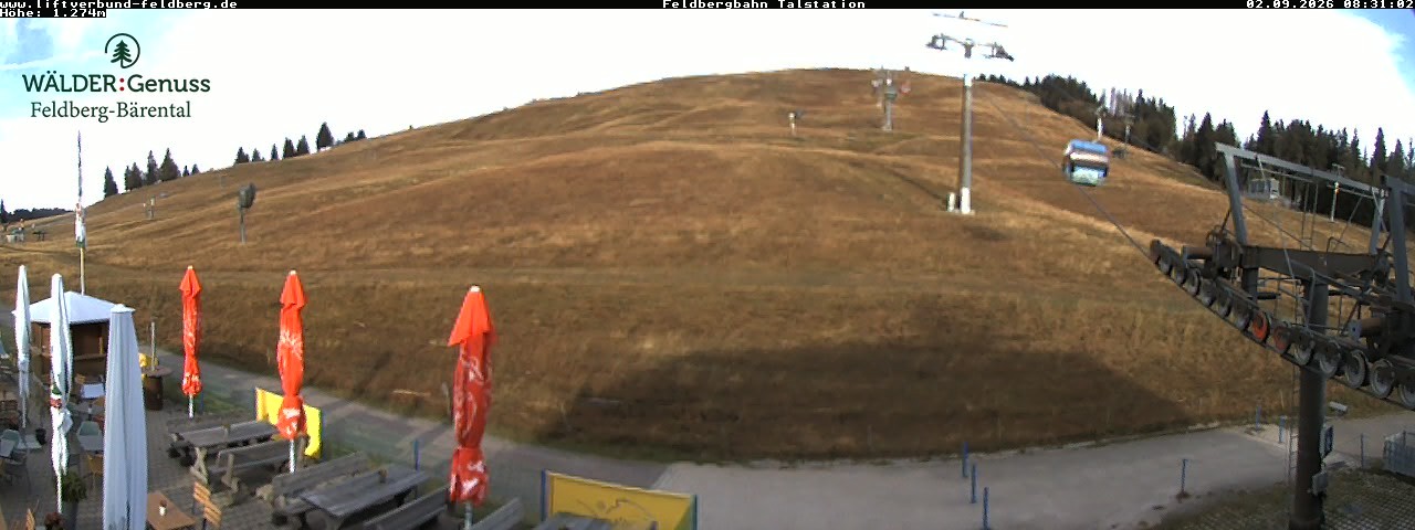Archived image Webcam Feldberg Seebuck valley station