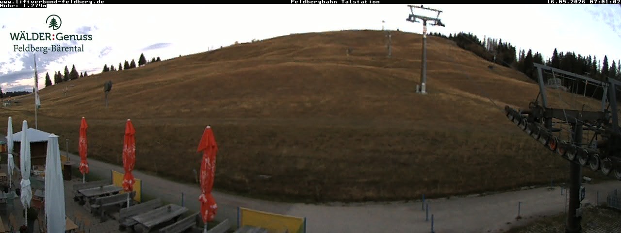 Archived image Webcam Feldberg Seebuck valley station