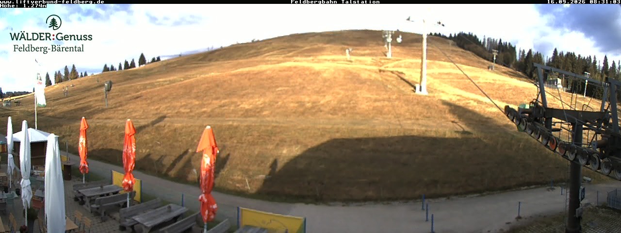 Archived image Webcam Feldberg Seebuck valley station