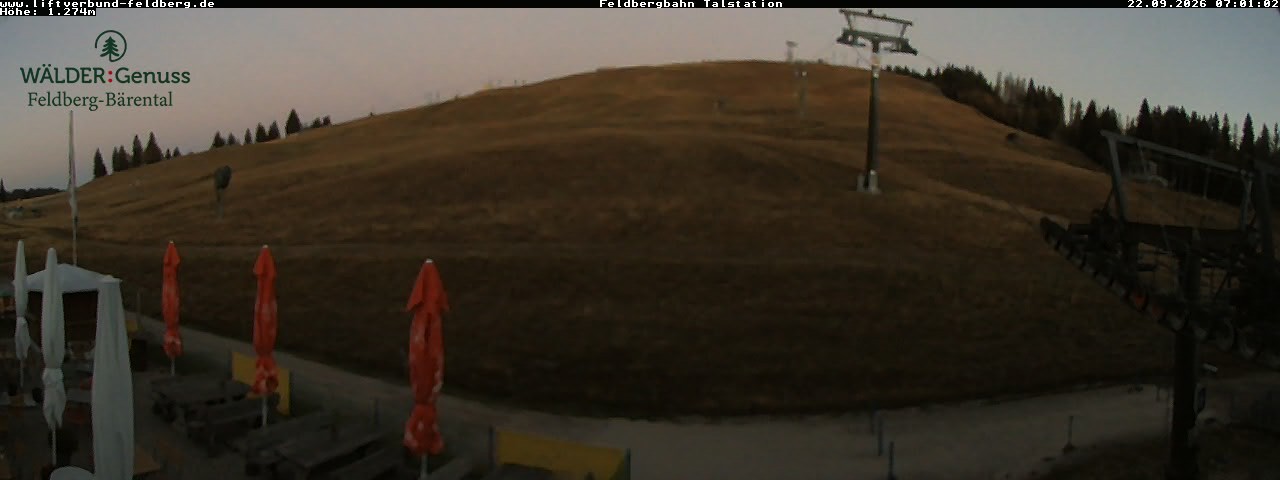 Archived image Webcam Feldberg Seebuck valley station