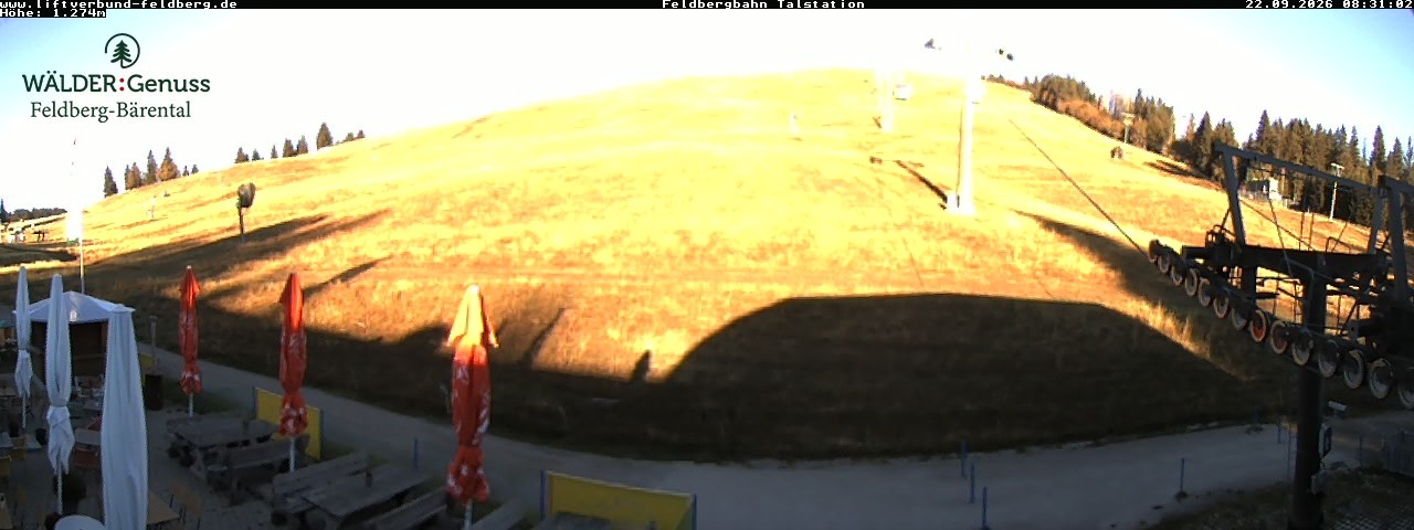 Archived image Webcam Feldberg Seebuck valley station