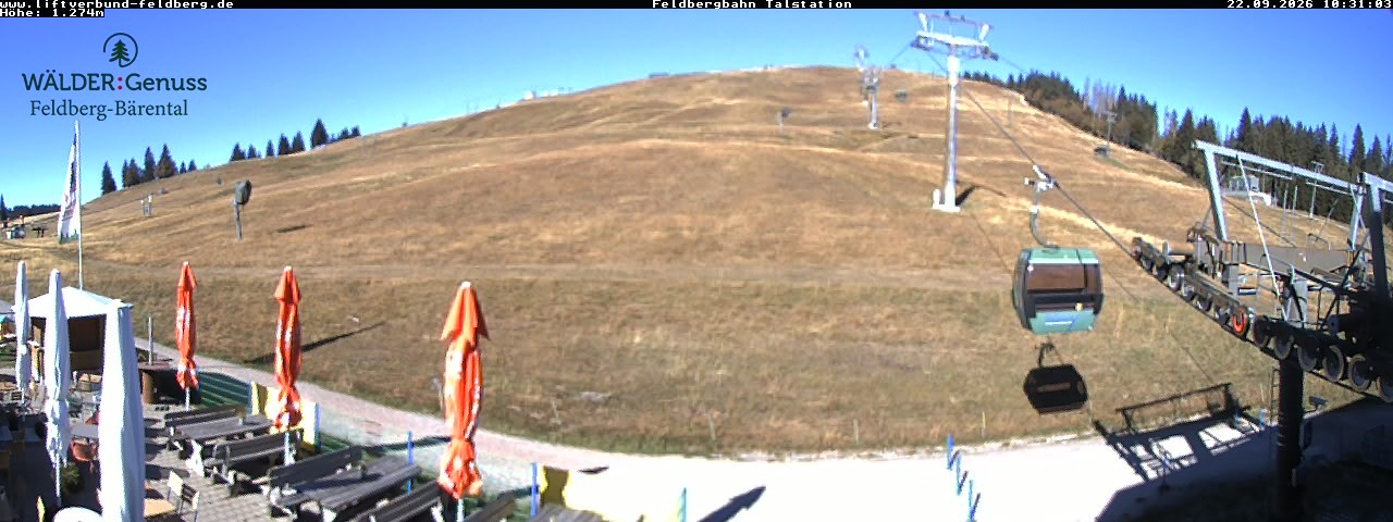 Archived image Webcam Feldberg Seebuck valley station